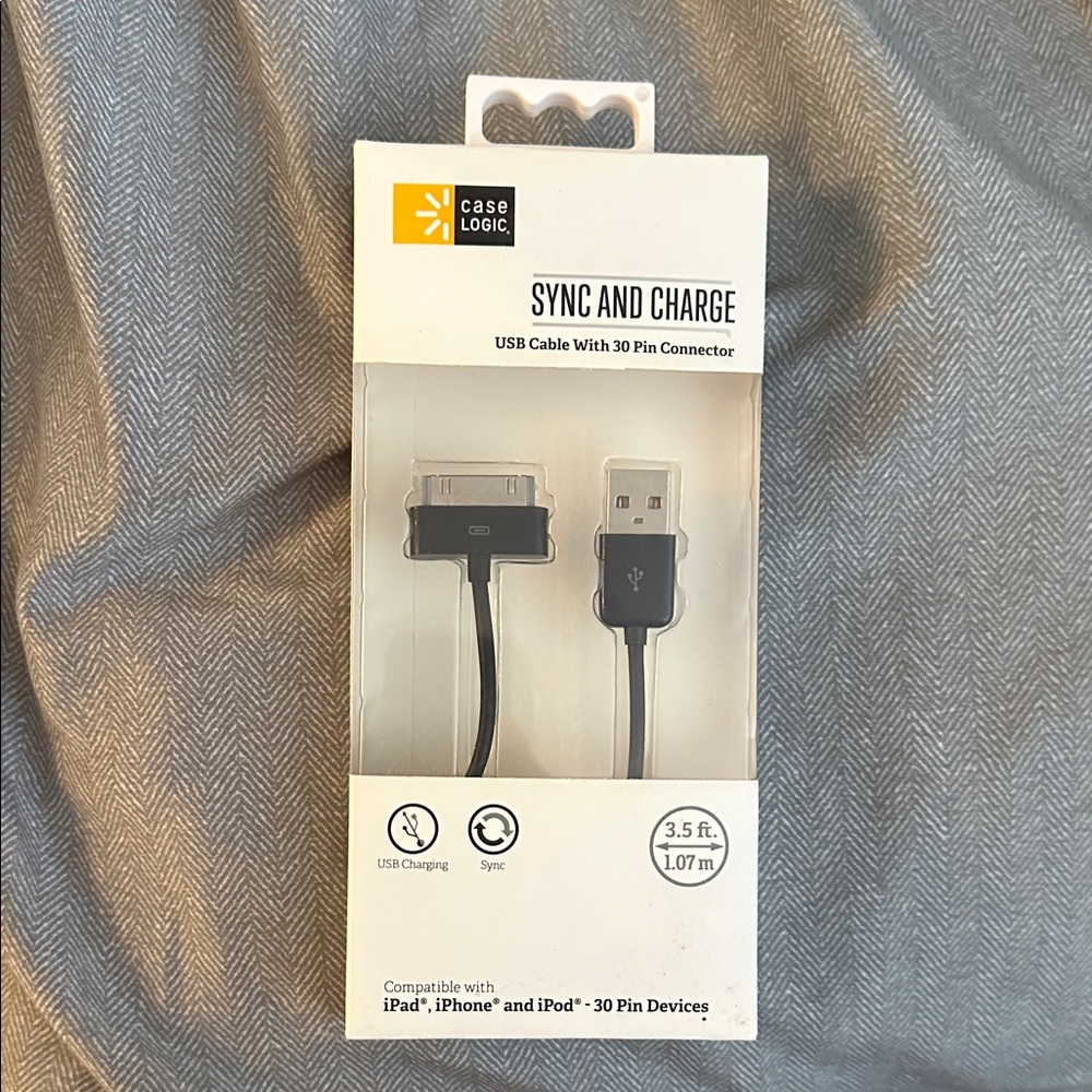 Black USB Sync and Charge Cable